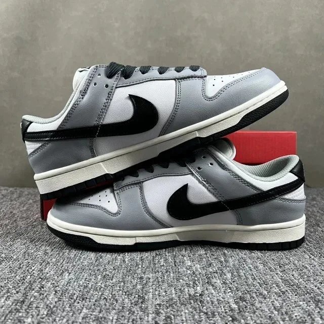 Nike Dunk Low Burgundy and White Sneakers - 94