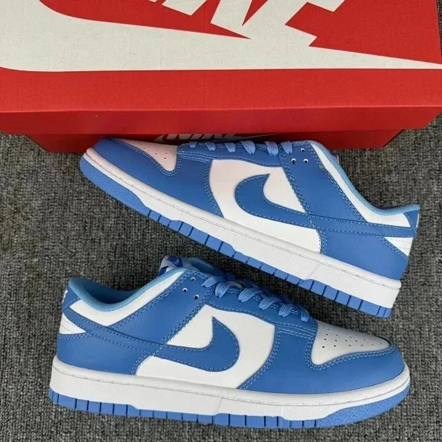 Nike Dunk Low Burgundy and White Sneakers - 15