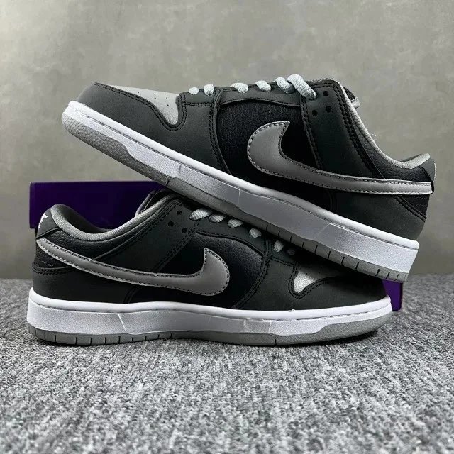 Nike Dunk Low Burgundy and White Sneakers - 46