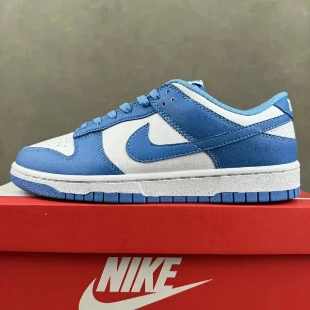 Nike Dunk Low Burgundy and White Sneakers - 14
