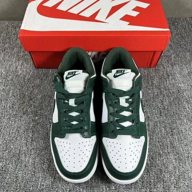 Nike Dunk Low Burgundy and White Sneakers - 54