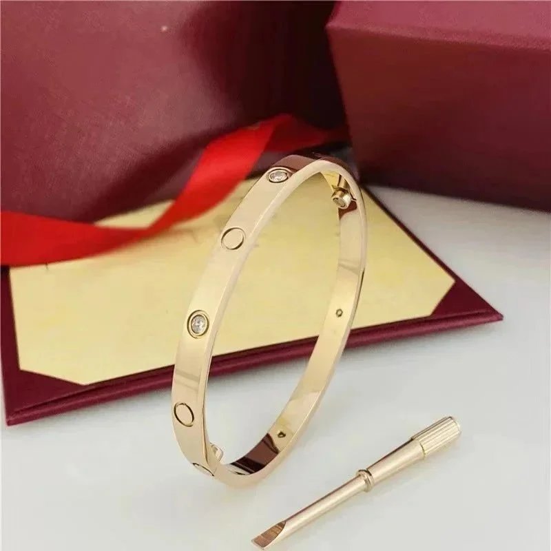 (Wide Version) Four Diamonds Rose Gold