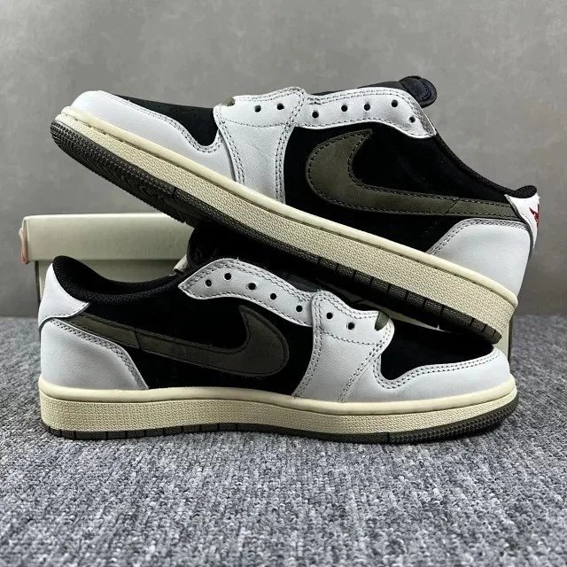 Nike Dunk Low Burgundy and White Sneakers - 58