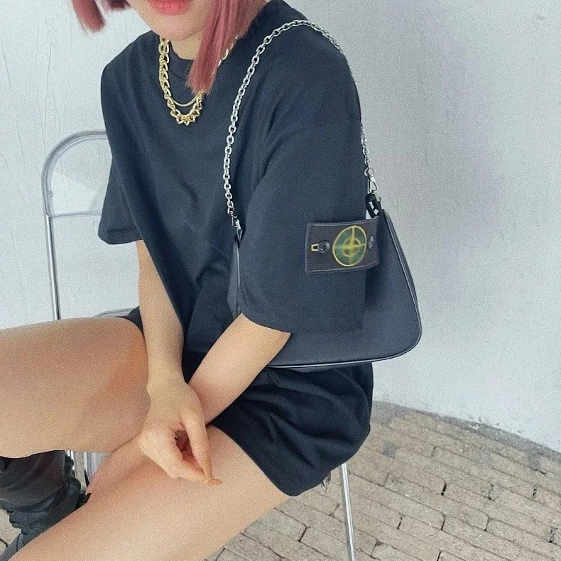 Stone Island White T-Shirt with Compass Patch - 35