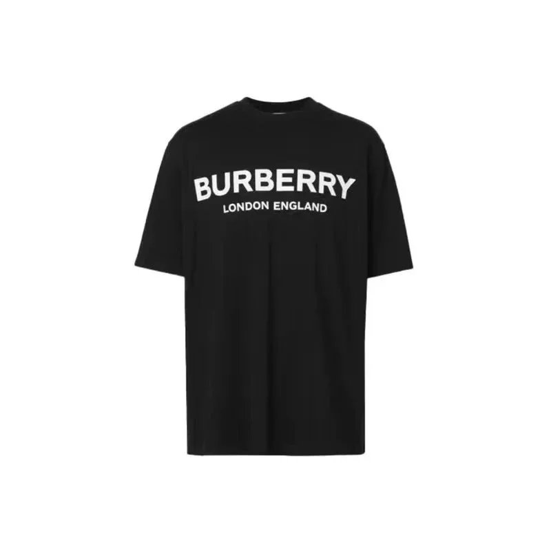 Burberry Black Logo T-Shirt and Check Print Shorts Set