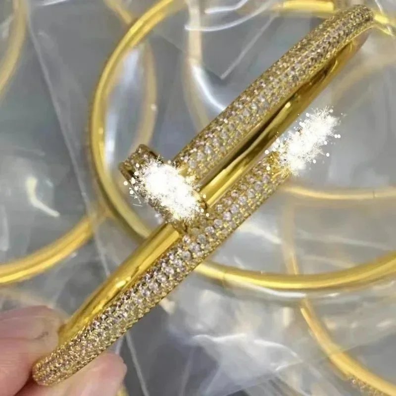 yellow gold color with diamonds