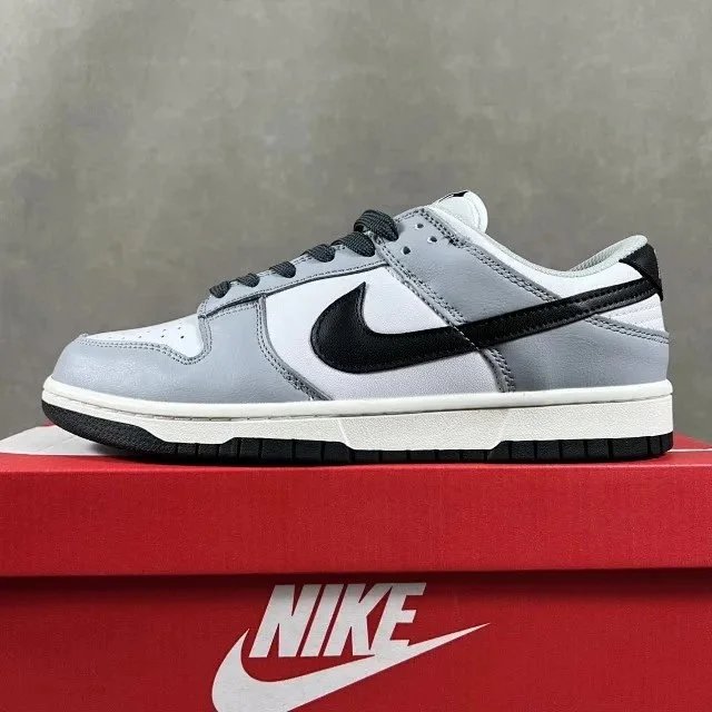 Nike Dunk Low Burgundy and White Sneakers - 92