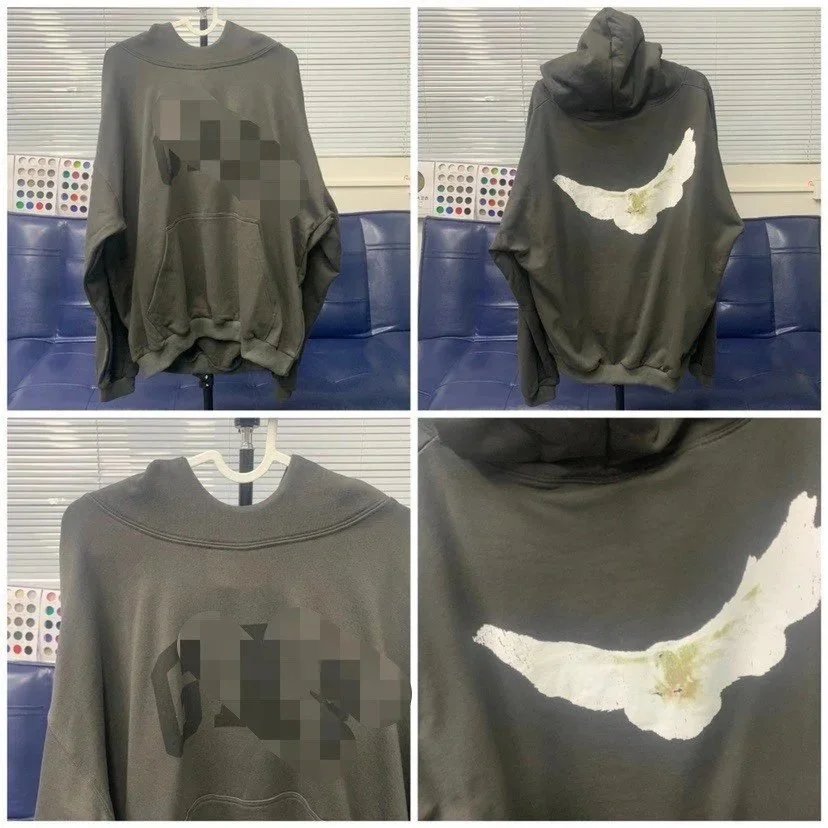 GAP Oversized Pullover Hoodie with Angel Wing Back Graphic