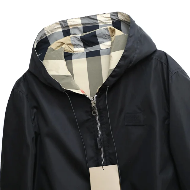 Burberry Jackets Reversible Hooded Zip Jacket with Check Side product detail image 20