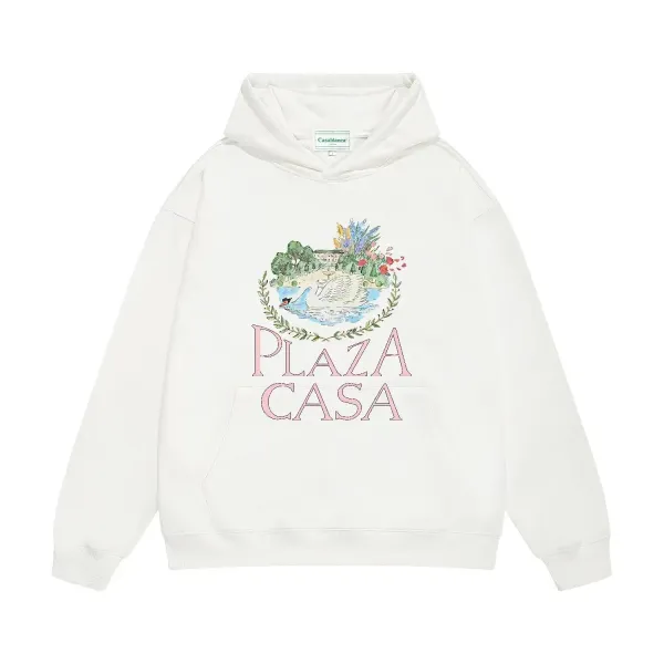 Casablanca Casa Paris Graphic Hoodie Gray - 13