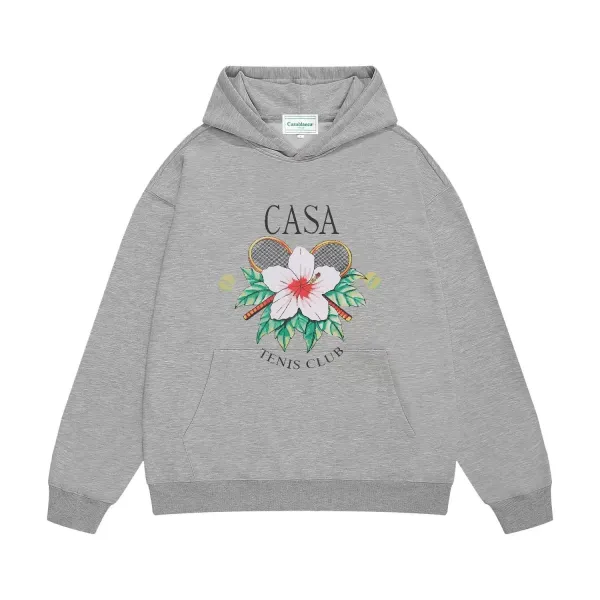 Casablanca Casa Paris Graphic Hoodie Gray - 14