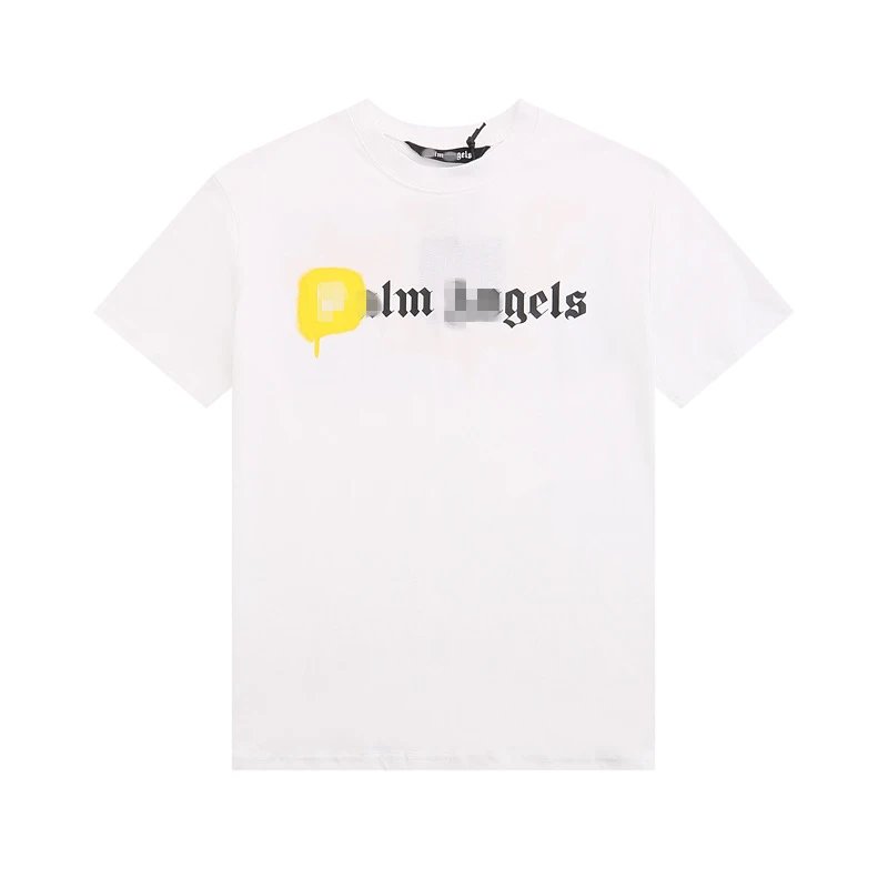 Graffiti Cotton Oversized T-Shirt Ivory - Palm Angels - Cnfans - $21.29