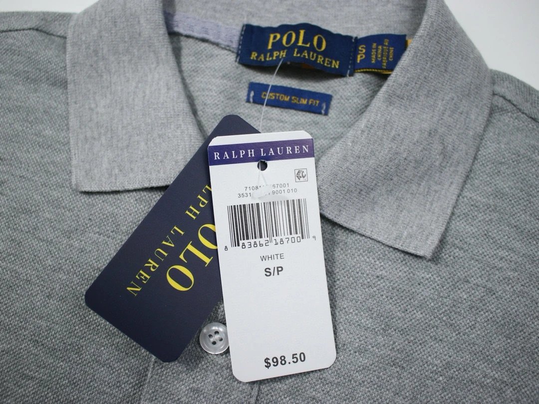 Men's Embroidered Three-Horse Cotton Polo Shirt Onyx Black - Gallery Image 14 - Detailed View