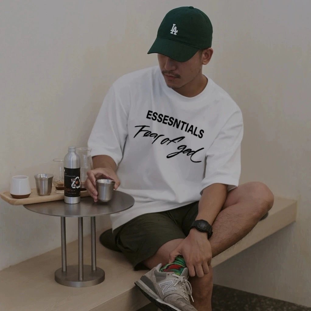 Cotton Streetwear Tee Snow - Gallery Image 13 - Detailed View