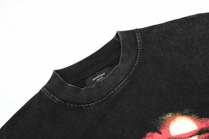 Represent Crocodile Graphic Tee Black - Gallery Image 4 - Detailed View