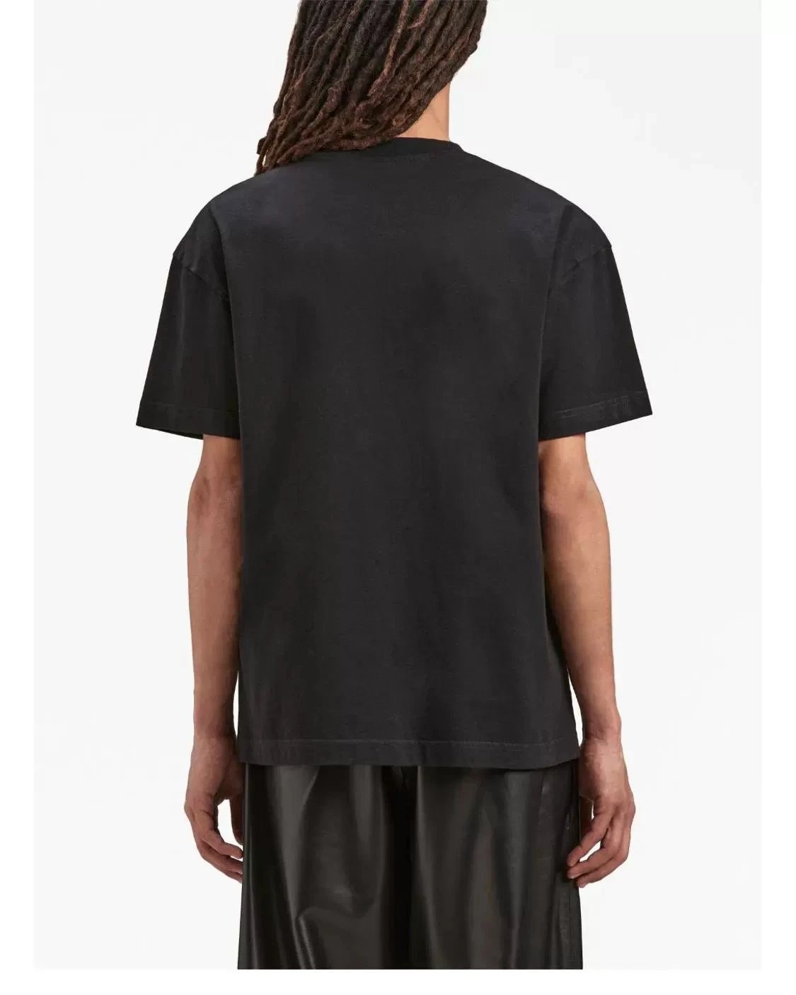 Street Graphic Cotton Tee Black White - Gallery Image 13 - Detailed View