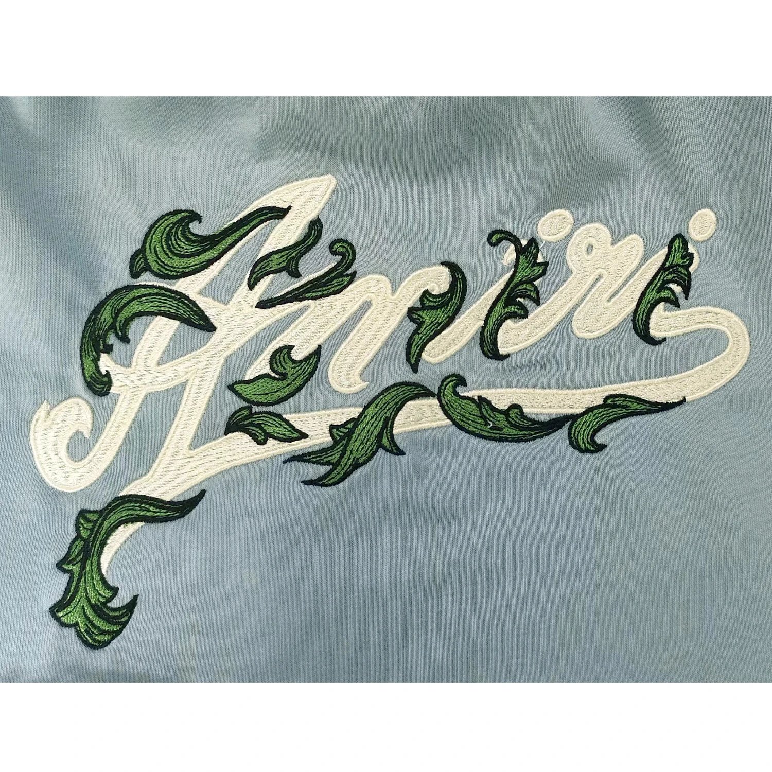 Amiri Embroidered Shorts Blue - Gallery Image 11 - Detailed View