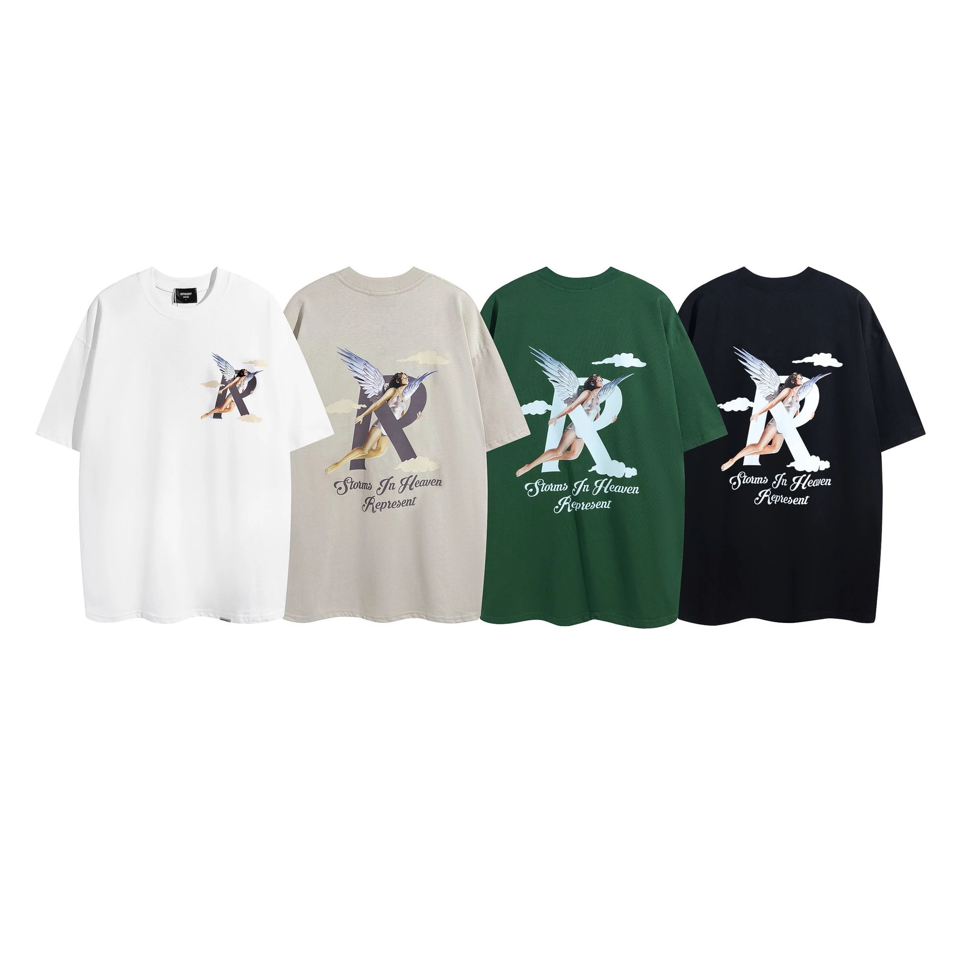 Represent Angel Print Tee Multi - High Quality Product Image - Cnfans