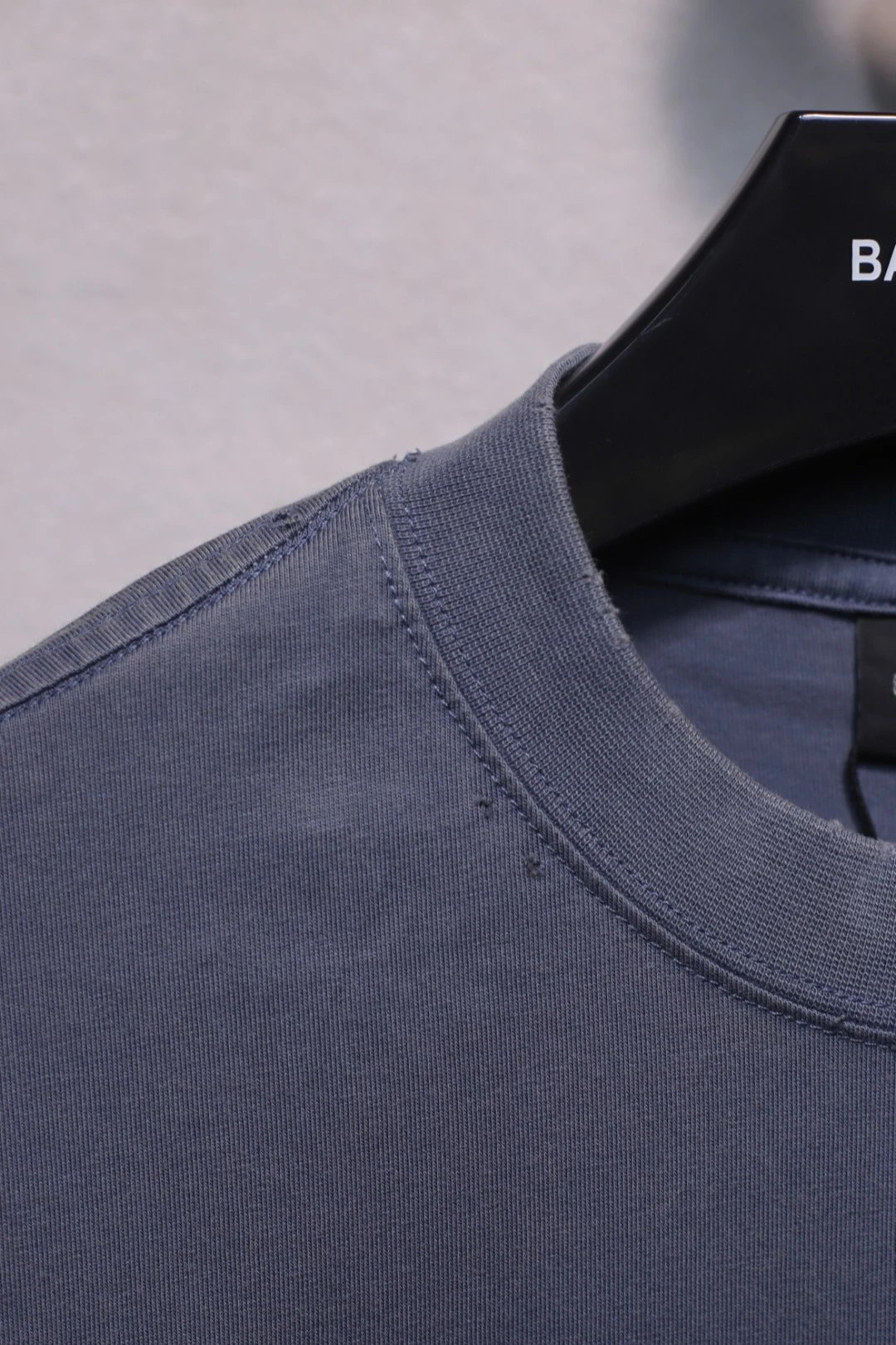 Distressed Cotton Graphic Tee Unisex Slate - Gallery Image 6 - Detailed View