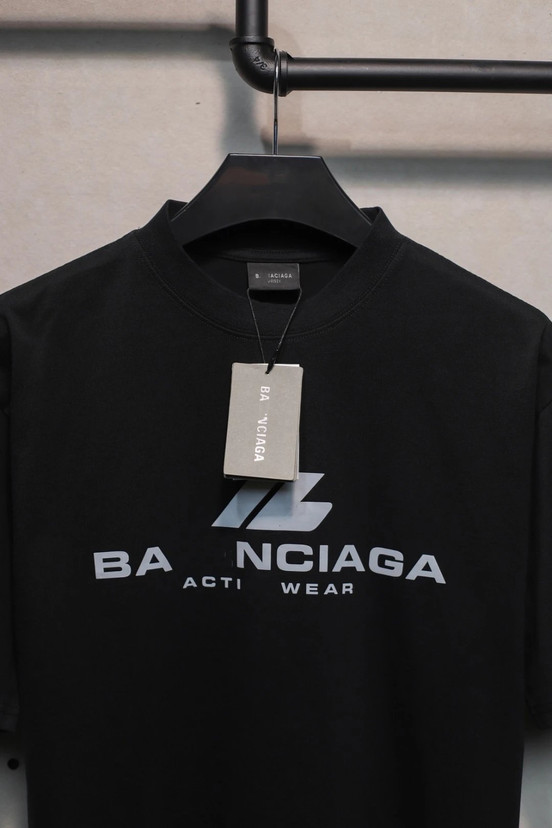 Casual Cotton T-Shirt Unisex Tee Shirt, Ivory - Gallery Image 5 - Detailed View