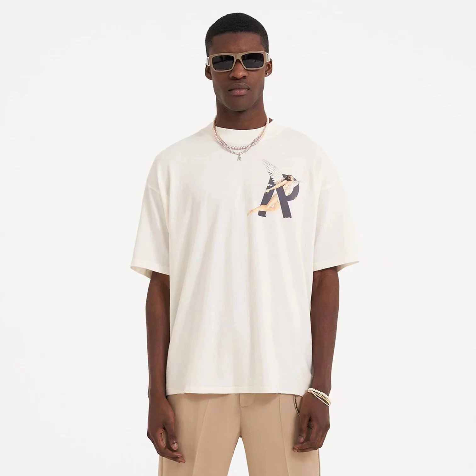 Represent Angel Print Tee Multi - Gallery Image 12 - Detailed View