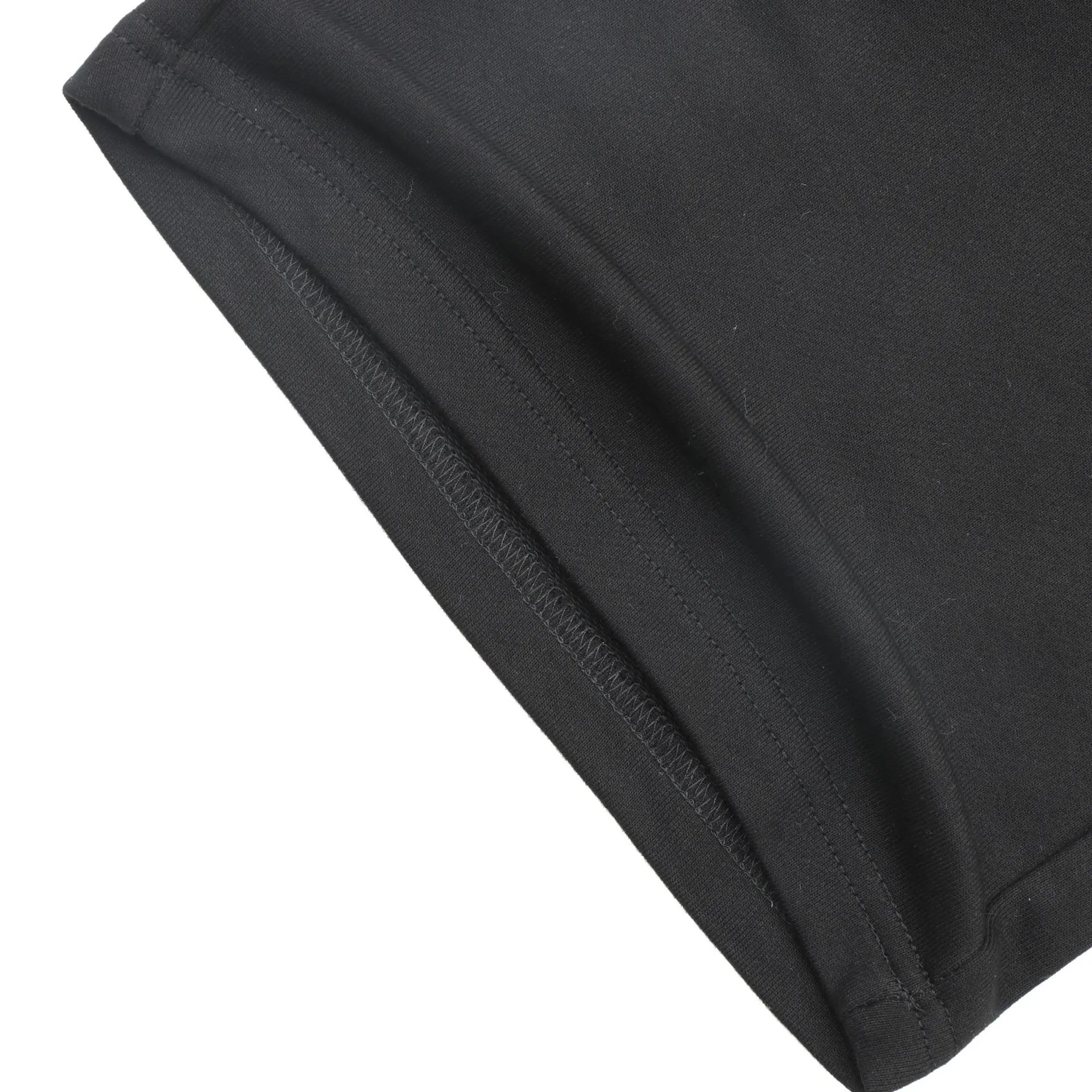 Palm Angels Chalk Lettering Shorts Black - Gallery Image 10 - Detailed View