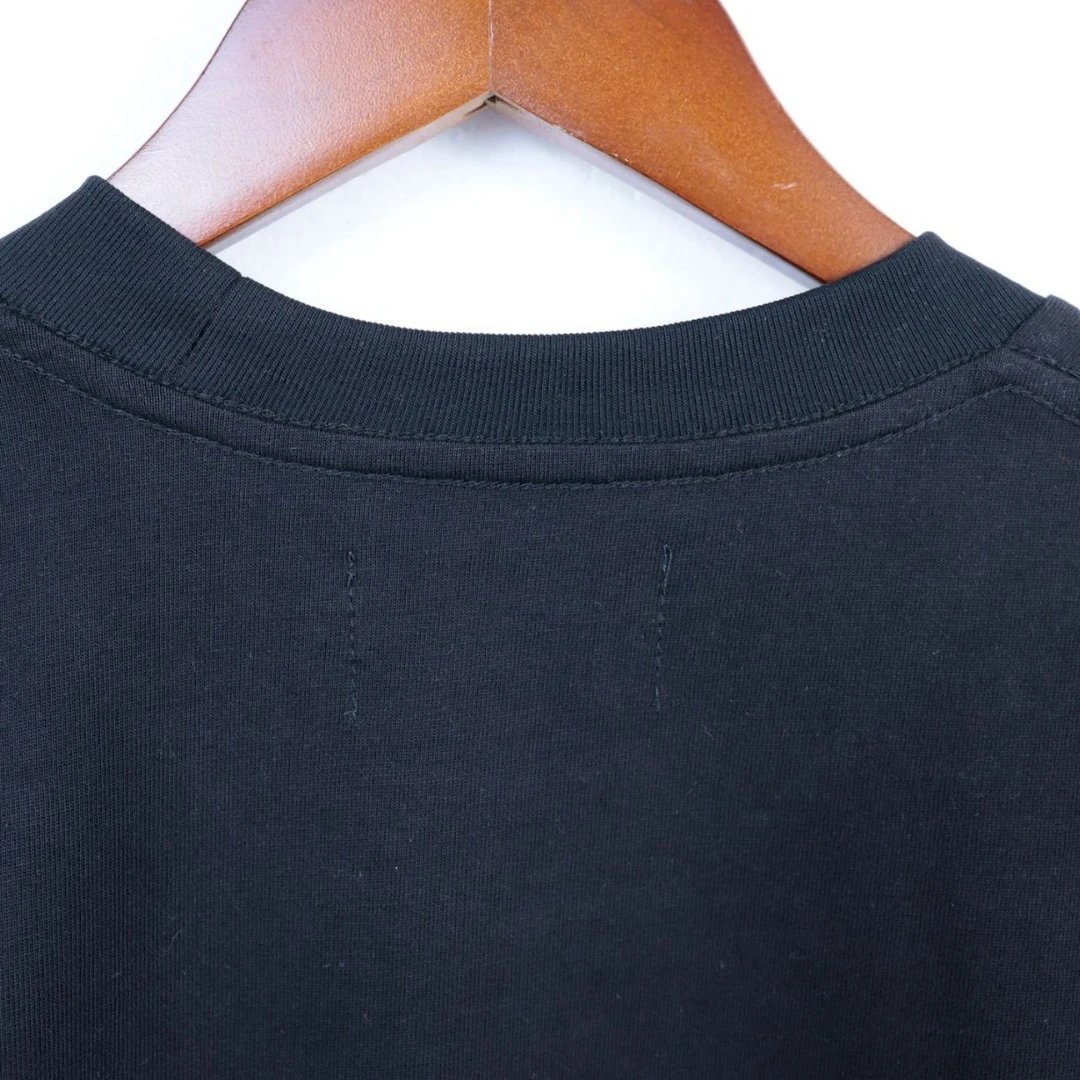 Denim Tears Embroidery Tee Black - Gallery Image 6 - Detailed View