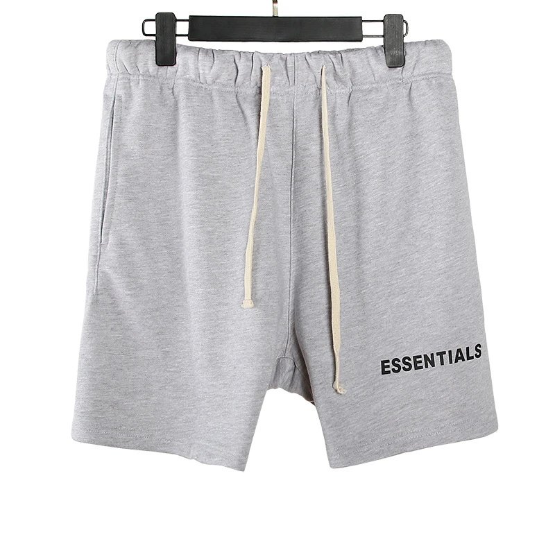 Street Style Cotton Bermuda Shorts Ash Grey - Essentials - Cnfans - $25.16