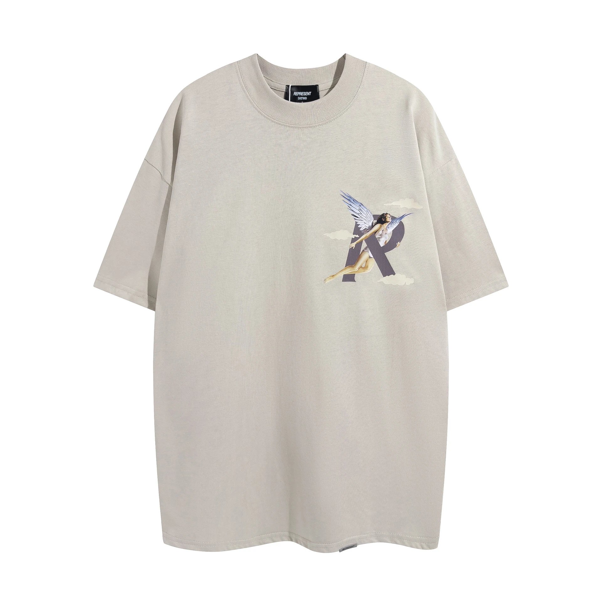 Represent Angel Print Tee Multi - Gallery Image 4 - Detailed View