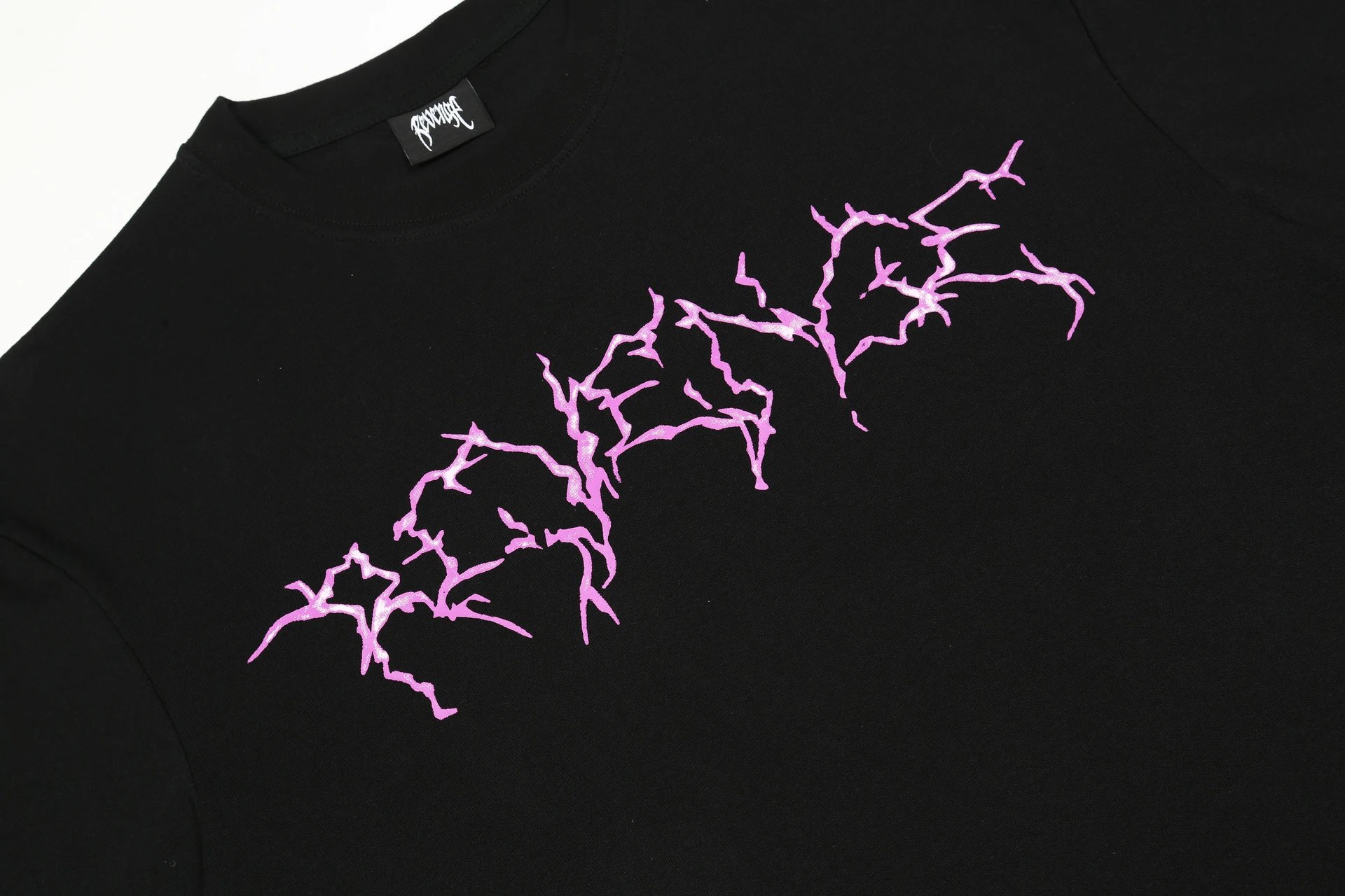 Revenge Abstract Graphic T-Shirt Black - Gallery Image 5 - Detailed View