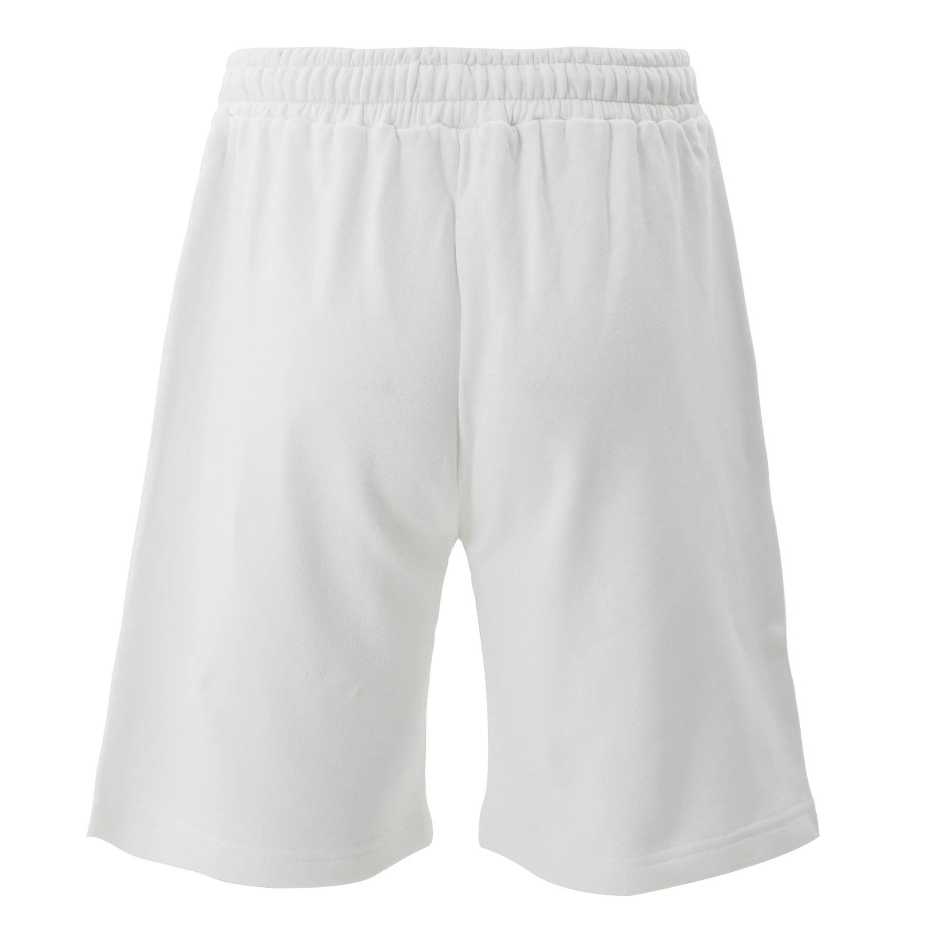 Summer Casual Cotton Men's Shorts, Off-White - Gallery Image 2 - Detailed View