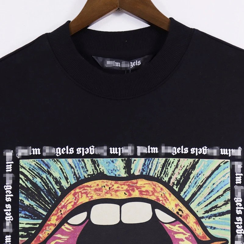 Street Graphic Print Crewneck Sweatshirt Unisex Onyx - Gallery Image 5 - Detailed View