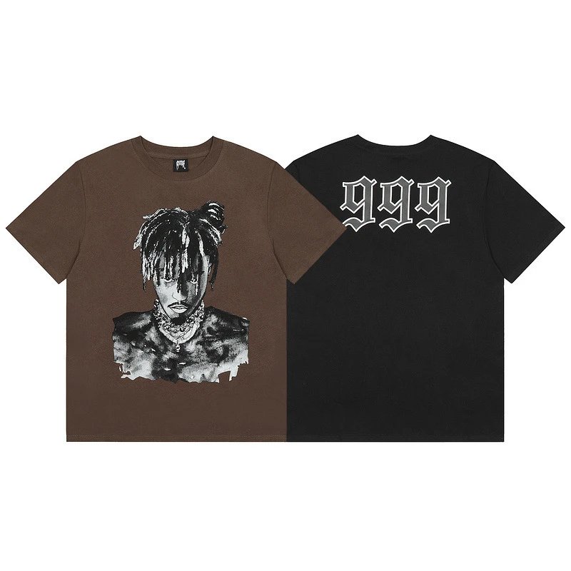 Hip-Hop Graphic Tee Ebony - Gallery Image 1 - Detailed View