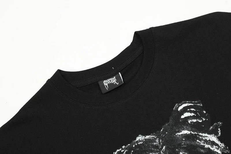 Hip-Hop Graphic Tee Ebony - Gallery Image 6 - Detailed View