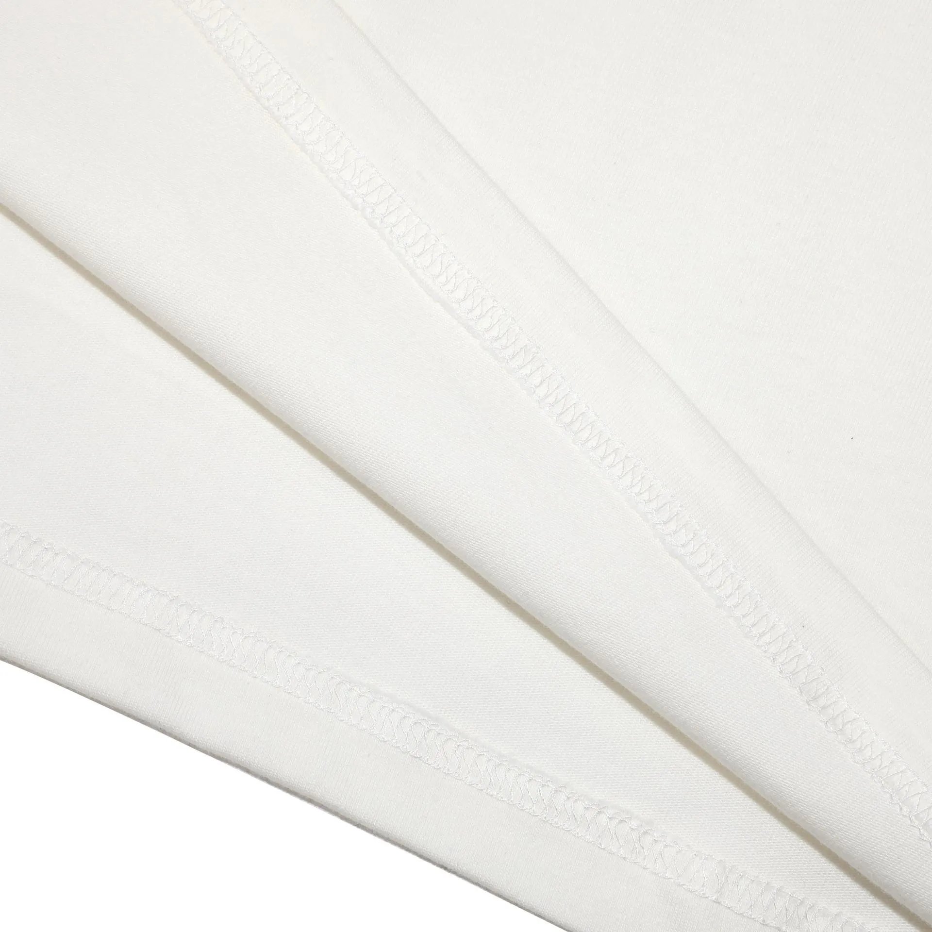 Streetwear Cotton Bead Logo T-Shirt Ivory - Gallery Image 11 - Detailed View