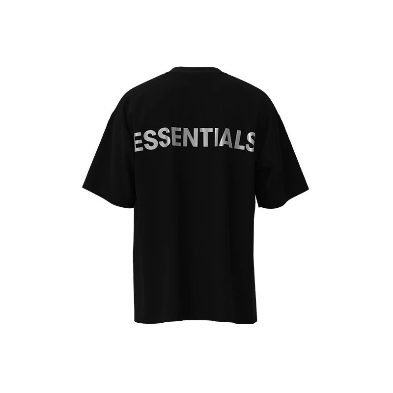 Streetwear Tee Short Sleeve Jet Black - Essentials - Cnfans - $21.29