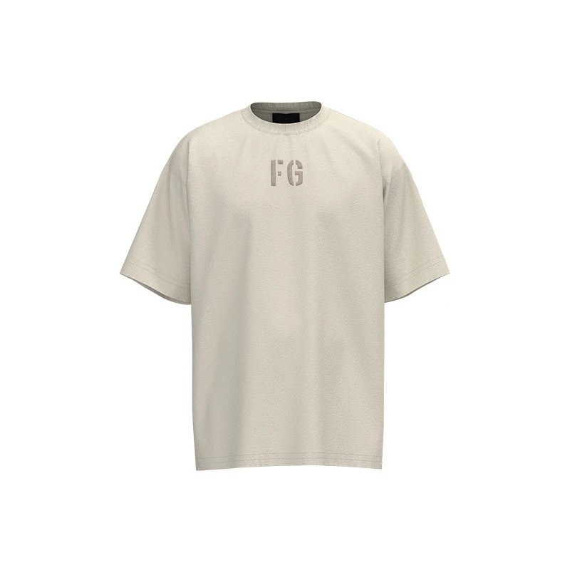 Street Style Cotton Tee Ecru - Related Product - Cnfans