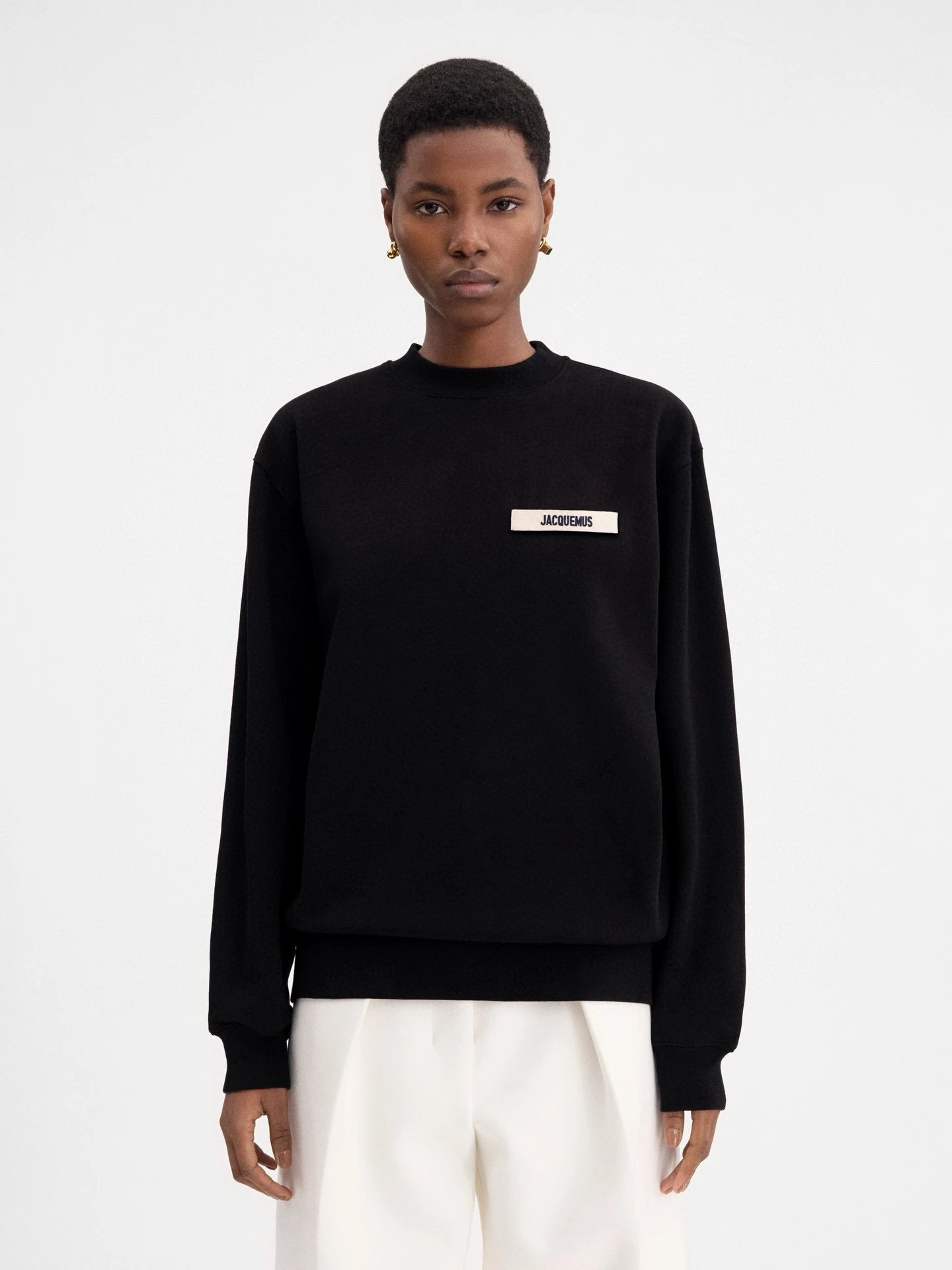 Jacquemus Logo Embroidered Sweatshirt Multicolor - Gallery Image 2 - Detailed View