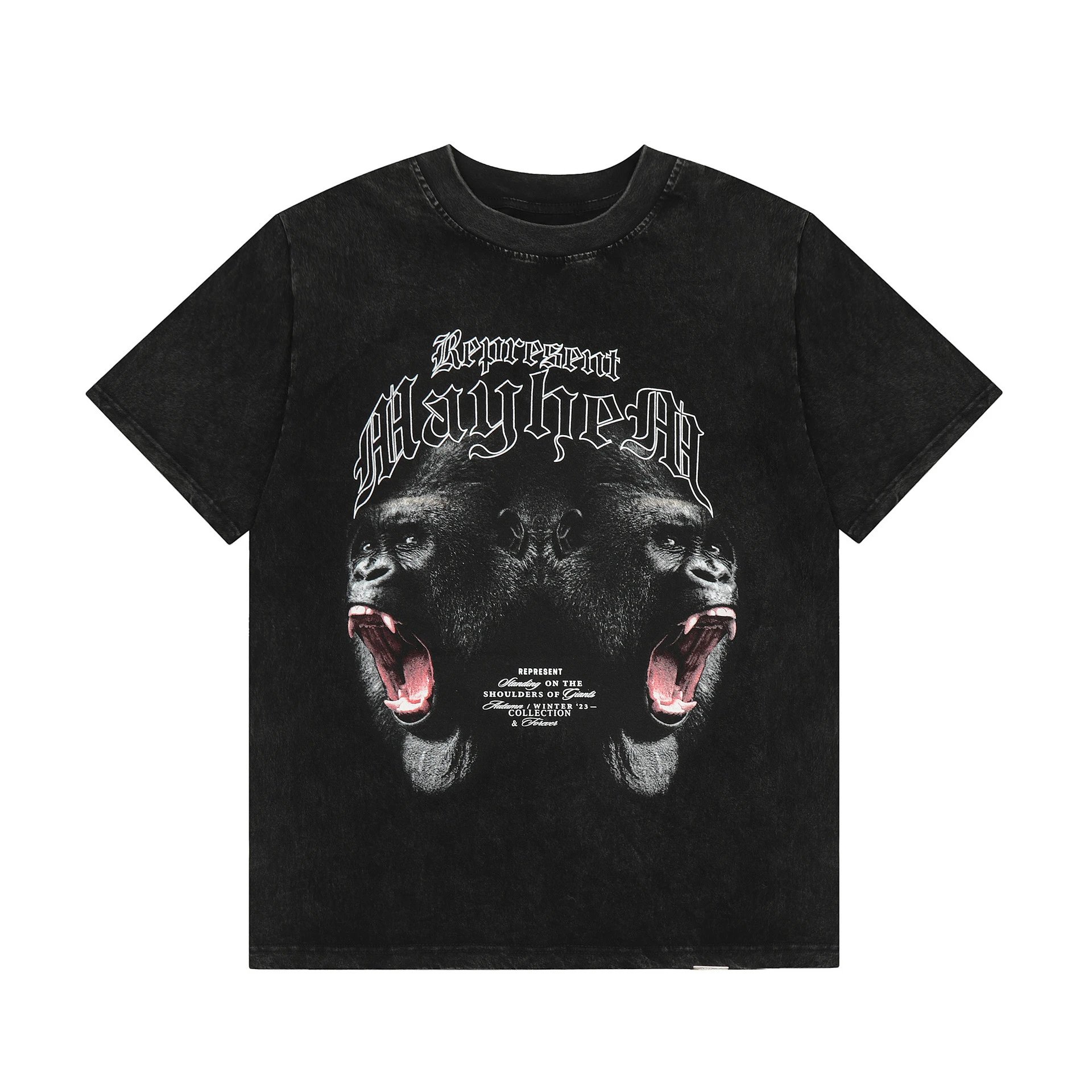 Represent Mayhem Tee Black - Gallery Image 2 - Detailed View