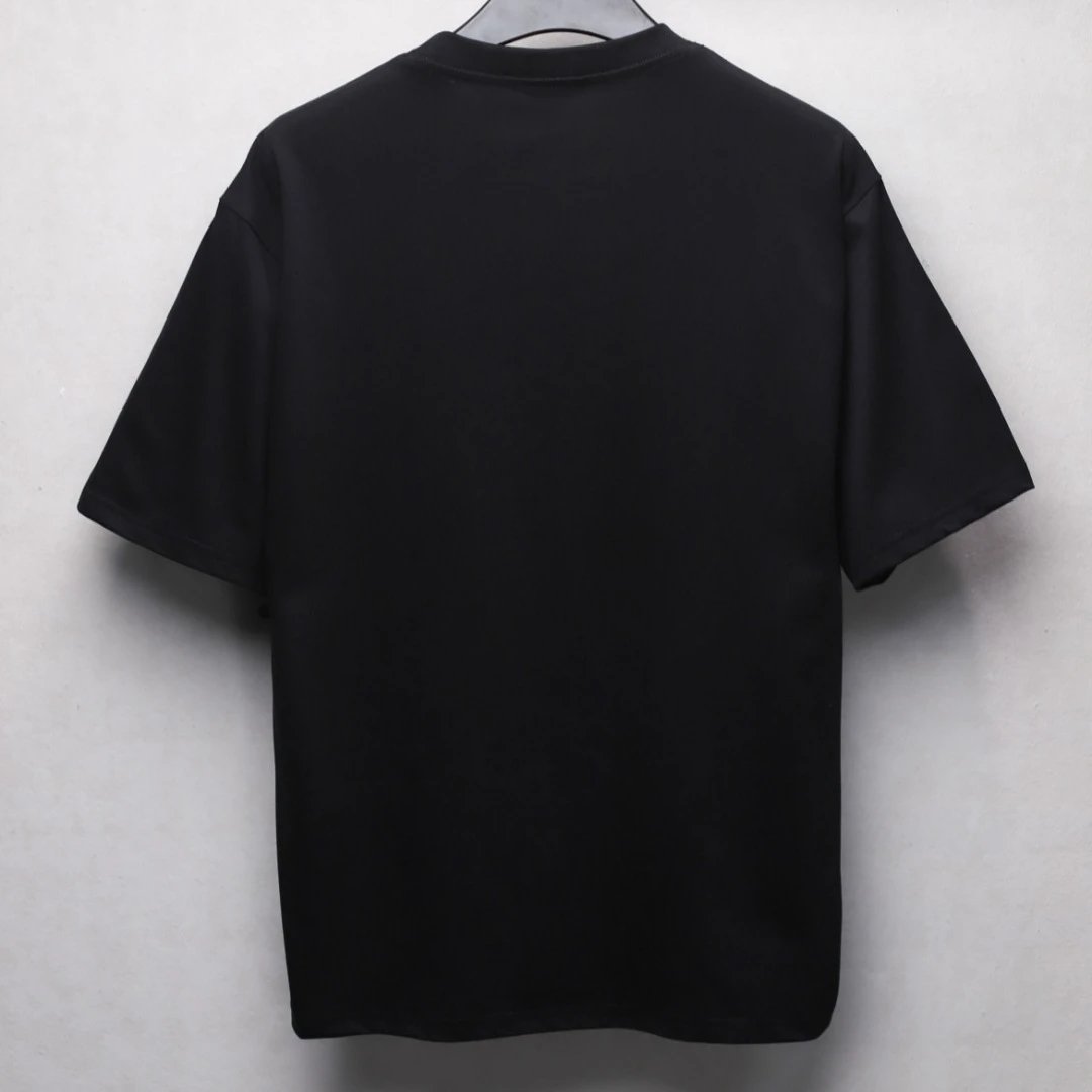 Balenciaga Crown Slogan Tee Black - Gallery Image 2 - Detailed View