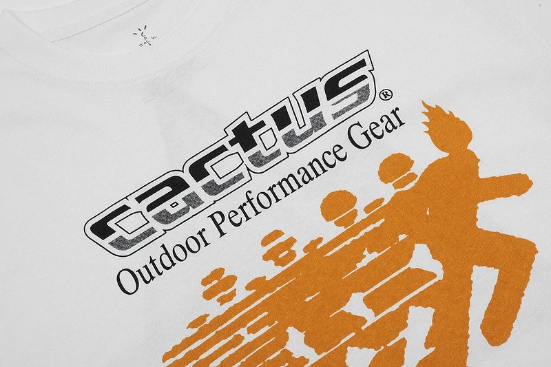 Street Style Graphic Cotton T-Shirt Ivory - Gallery Image 7 - Detailed View