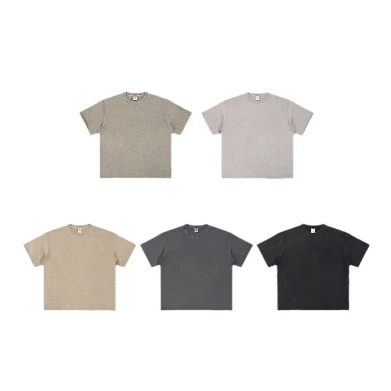 Men's Relaxed Fit Cotton Tee, Sage - Gallery Image 3 - Detailed View