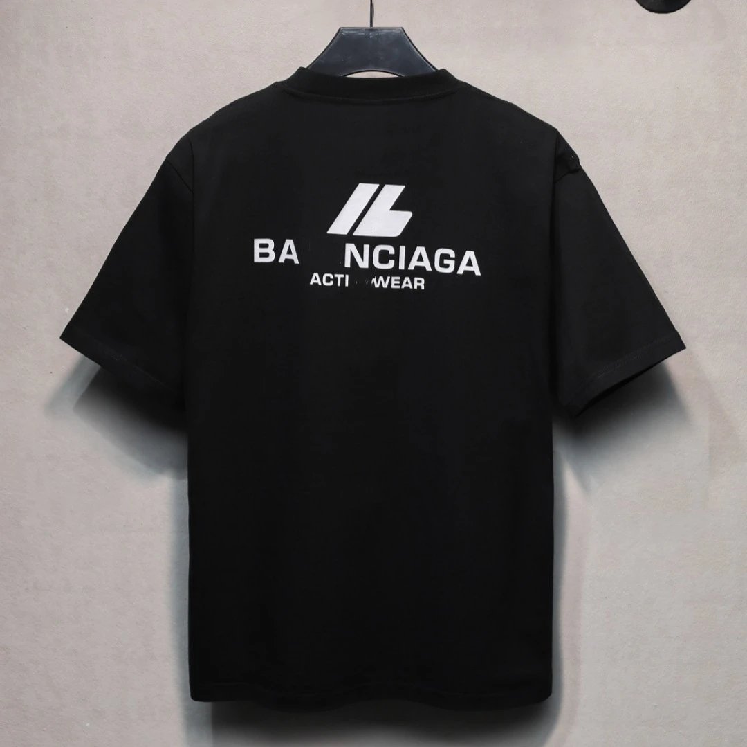 Luxury Unisex Cotton IB Logo Tee, Jet Black - Gallery Image 2 - Detailed View