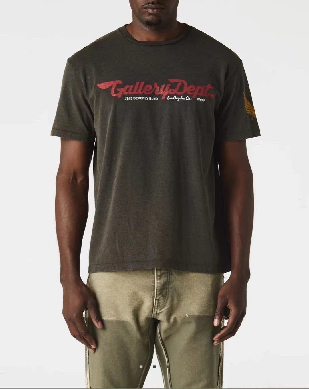 Gallery Dept Washed Vintage Tee Black - Gallery Image 12 - Detailed View