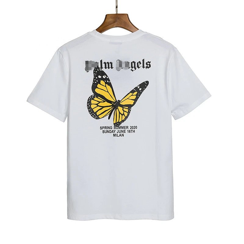 Vintage Butterfly Graphic Tee Ivory - Palm Angels - Cnfans - $20.32