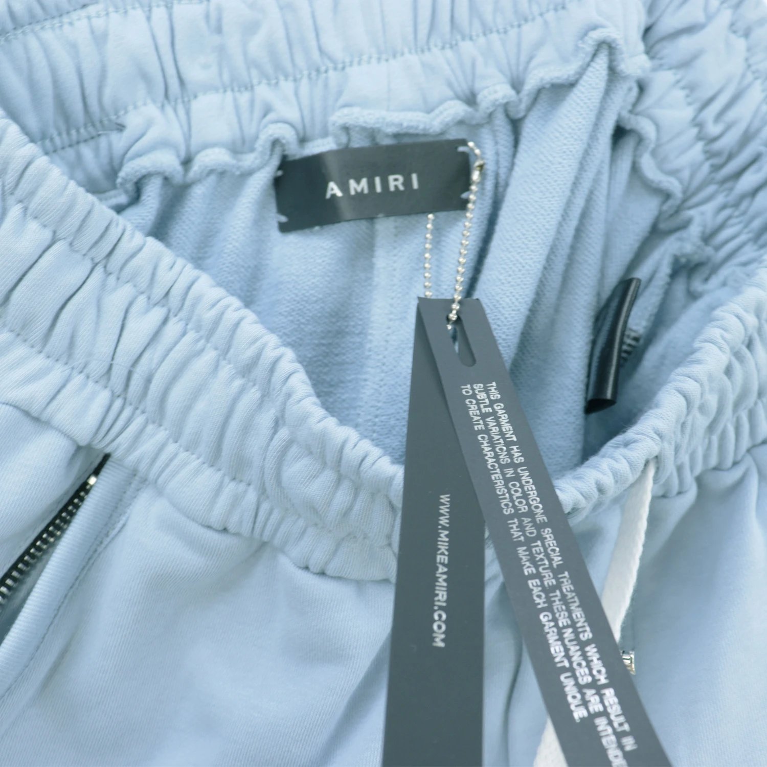 Amiri Embroidered Shorts Blue - Gallery Image 8 - Detailed View