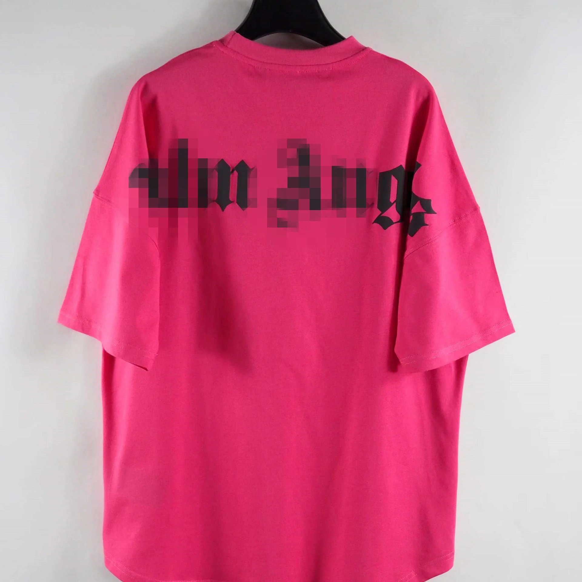 Streetwear Oversized Letter Print T-Shirt Candy Pink - Related Product - Cnfans