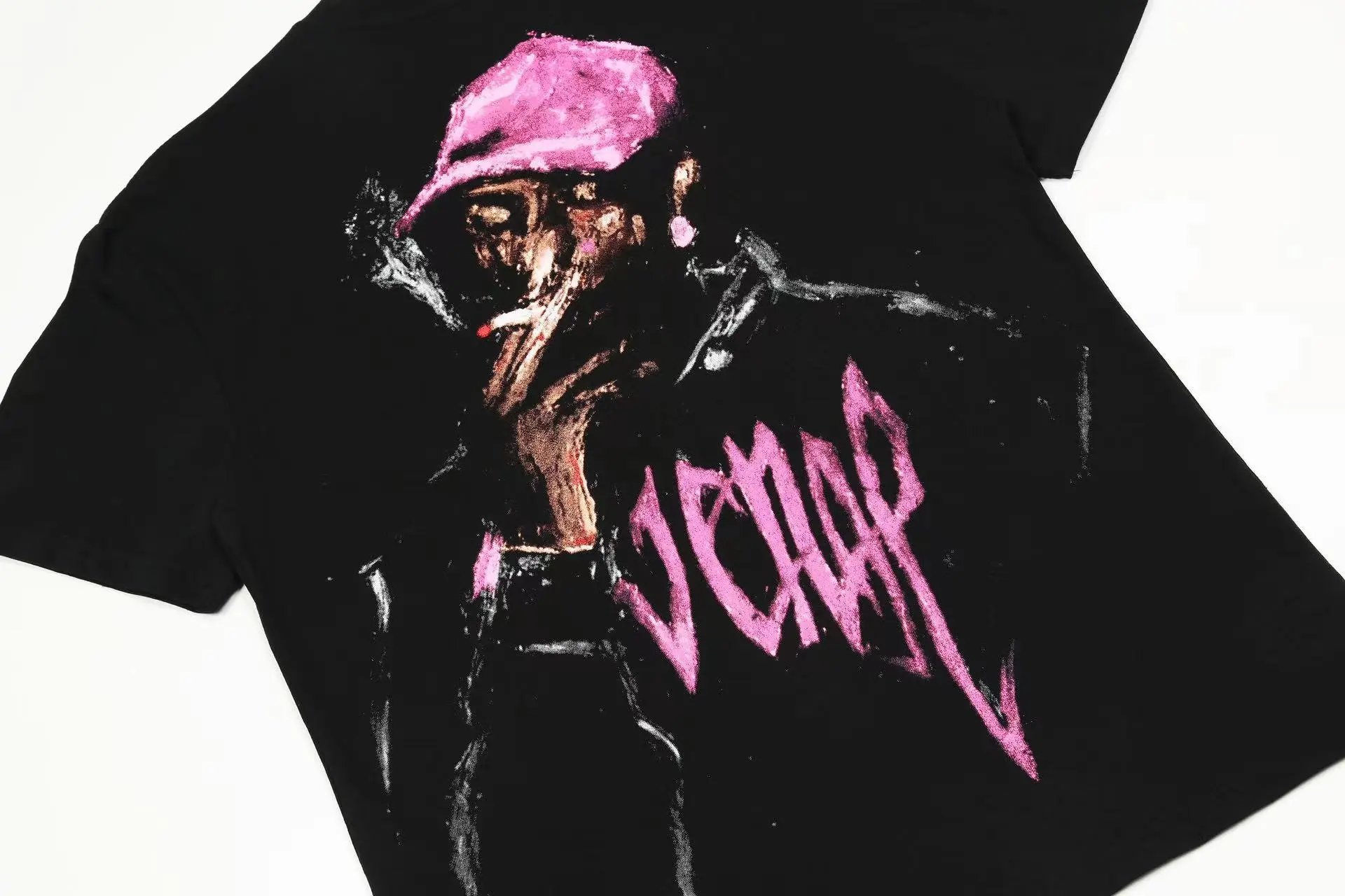 Revenge Abstract Graphic T-Shirt Black - Gallery Image 7 - Detailed View