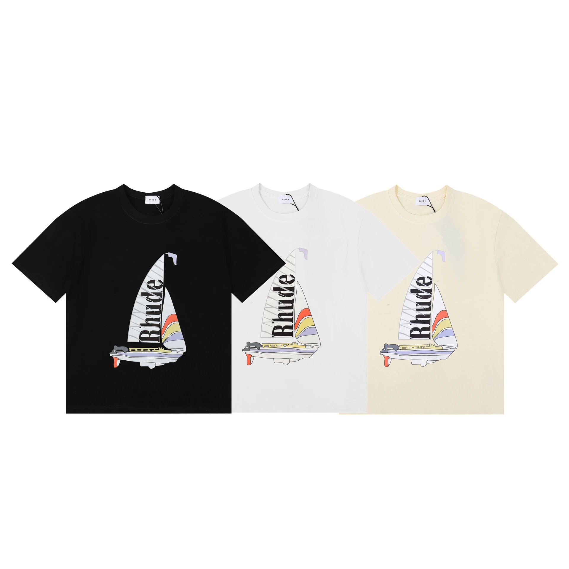 Rhude Racing Graphic Tee Black - Gallery Image 2 - Detailed View