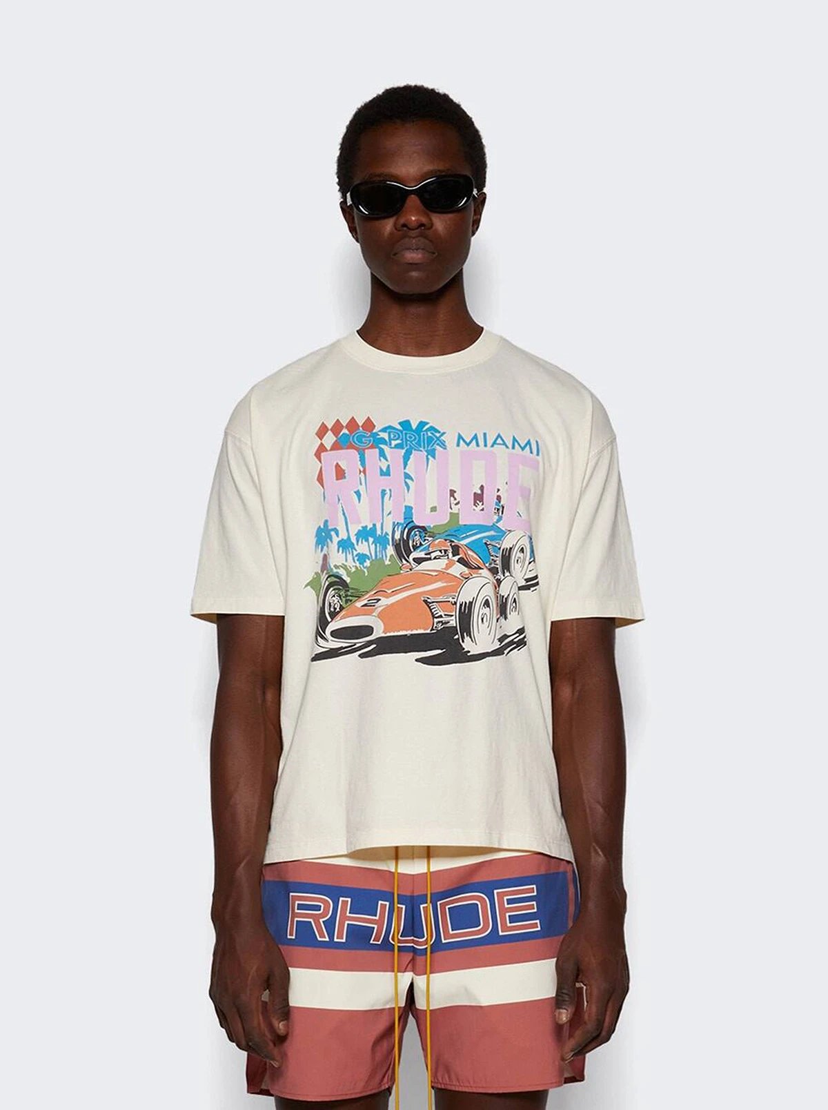 Rhude Racing Graphic Tee Black - Gallery Image 13 - Detailed View